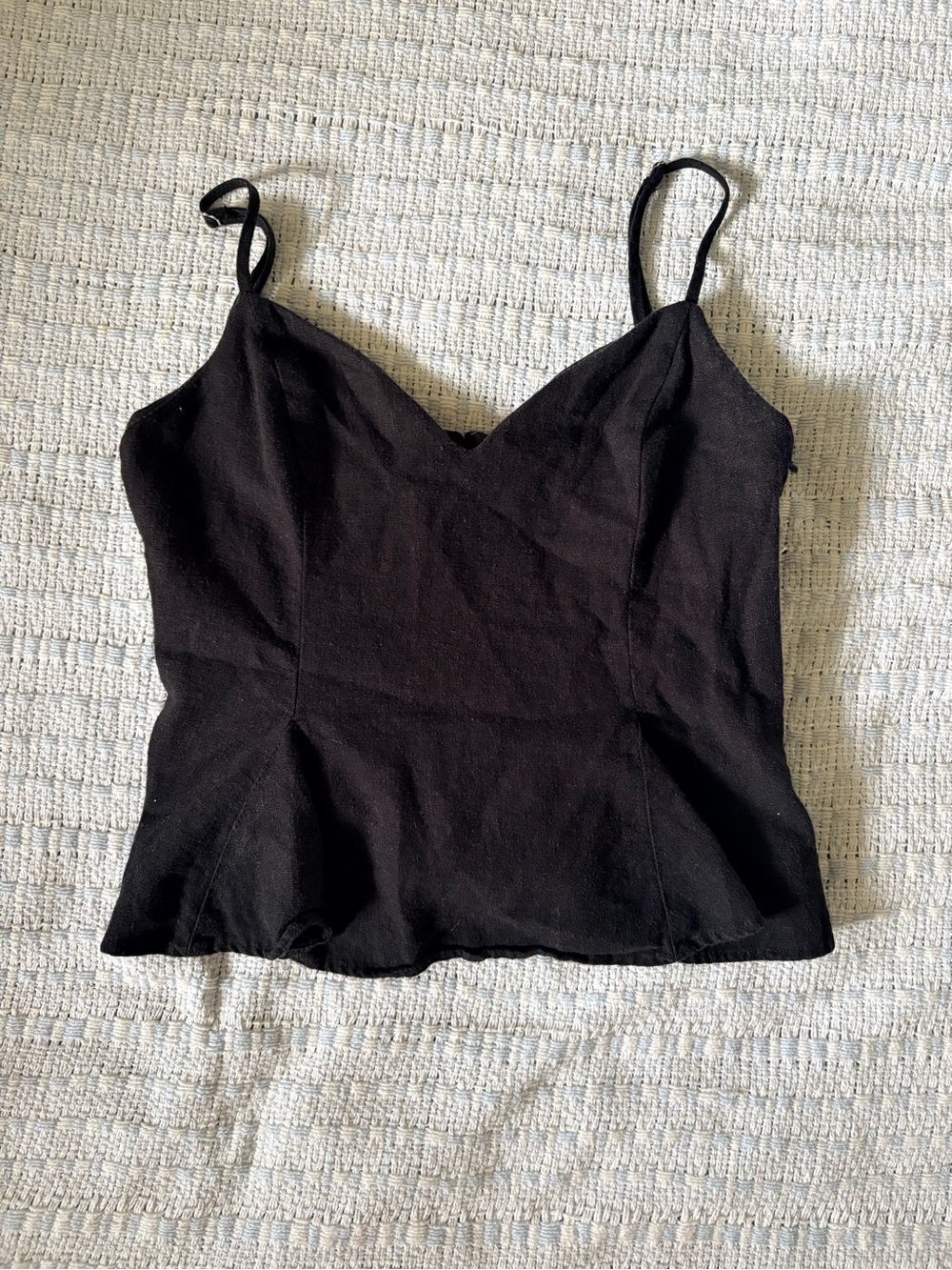 Zara Black V-Neck Spaghetti Strap Camisole